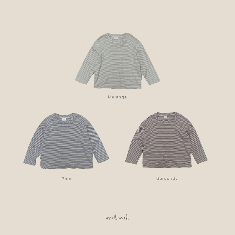 Melmel - Korean Children Fashion - #discoveringself - Stripe Tee - 12