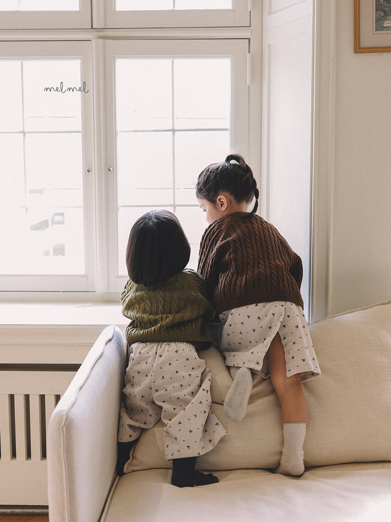 Melmel - Korean Children Fashion - #discoveringself - Printed Corduroy Pants - 7