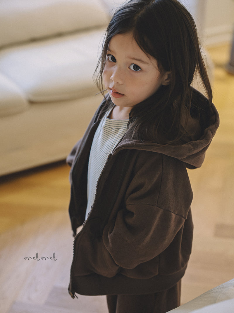 Melmel - Korean Children Fashion - #fashionkids - Fleece Hoodie Zip-Up - 11