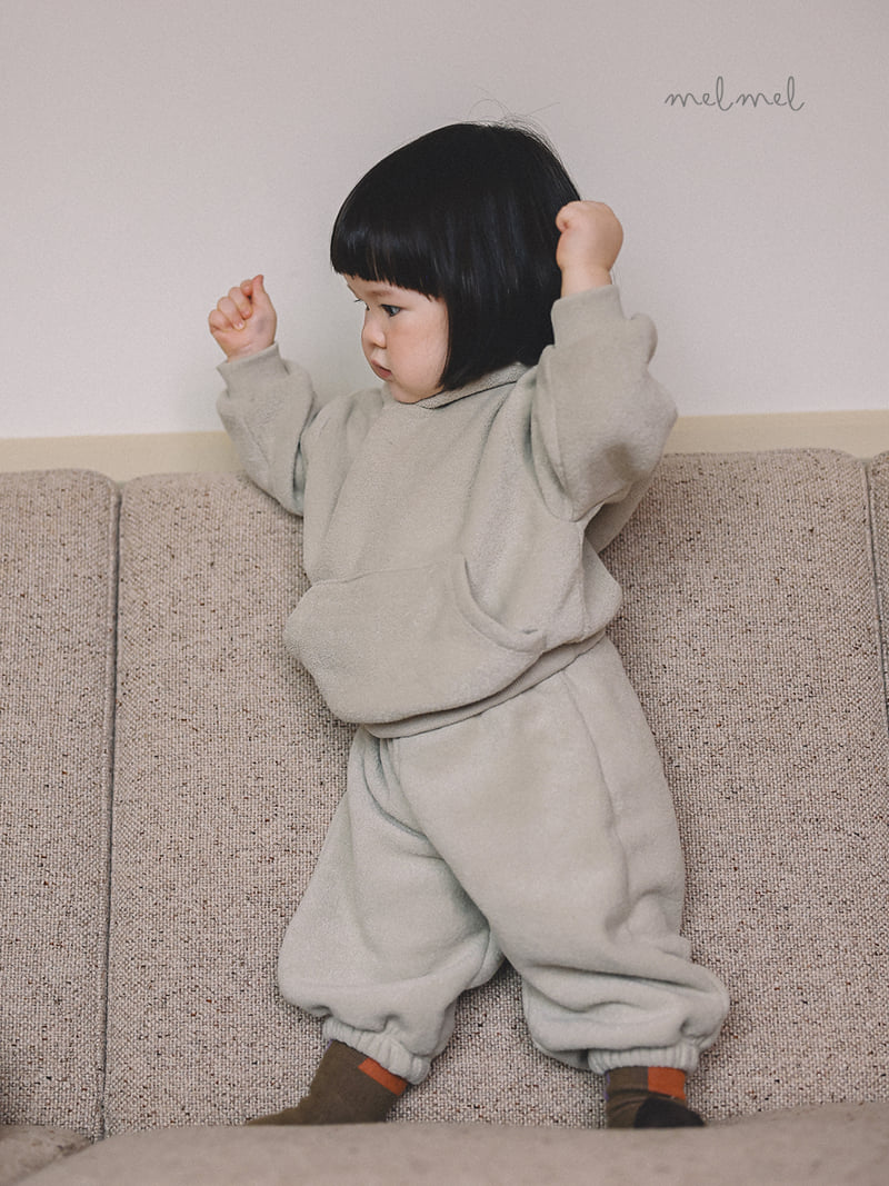 Melmel - Korean Children Fashion - #kidsshorts - Bear Hoodie Set (Kids) - 9