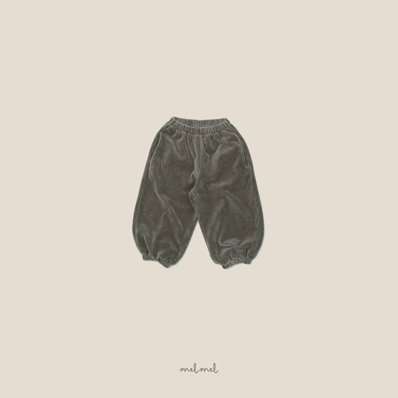 Melmel - Korean Children Fashion - #kidsshorts - Velour Jogger Pants - 4