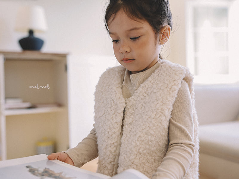 Melmel - Korean Children Fashion - #kidsstore - Fleece Vest - 8