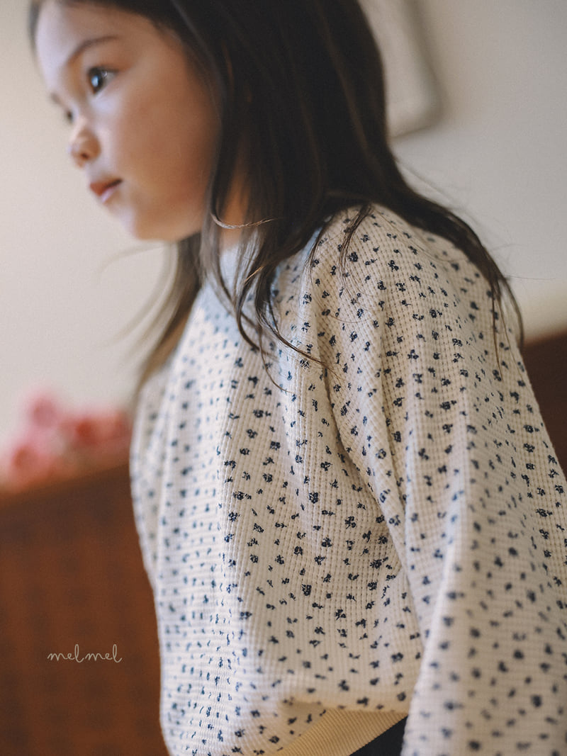 Melmel - Korean Children Fashion - #littlefashionista - Waffle Tee - 7