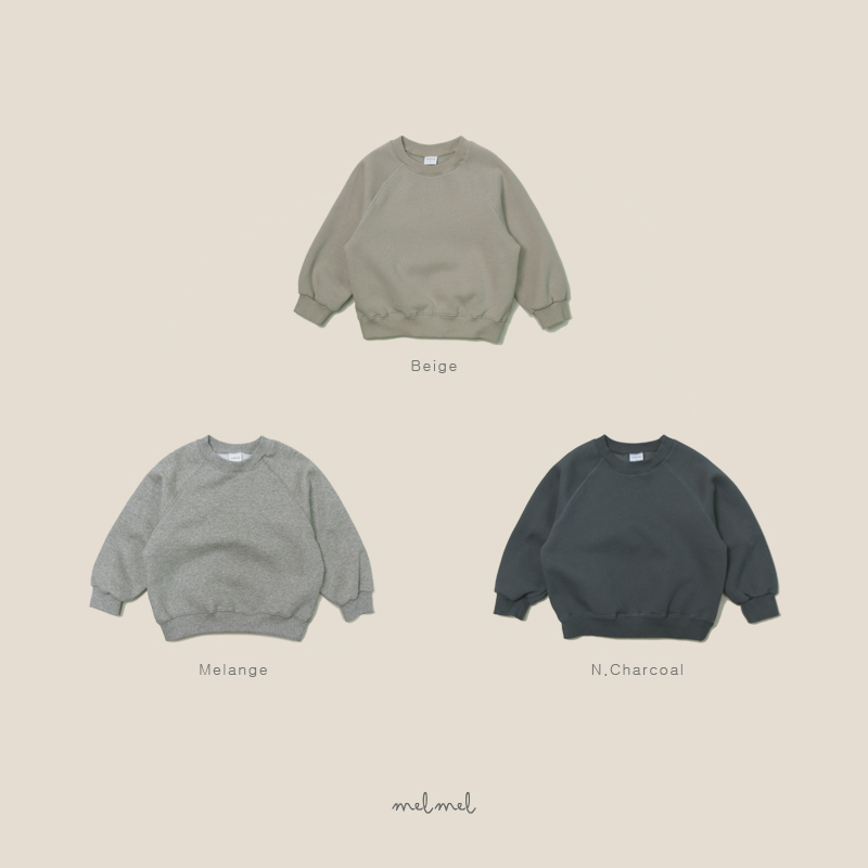Melmel - Korean Children Fashion - #magicofchildhood - Raglan Fleece Sweatshirt - 12