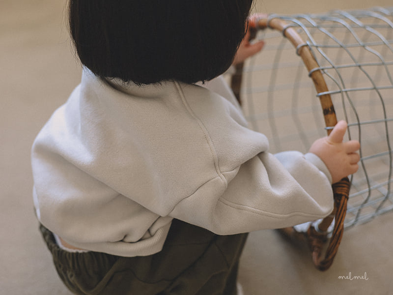 Melmel - Korean Children Fashion - #prettylittlegirls - Oversized Fleece Sweatshirt - 8