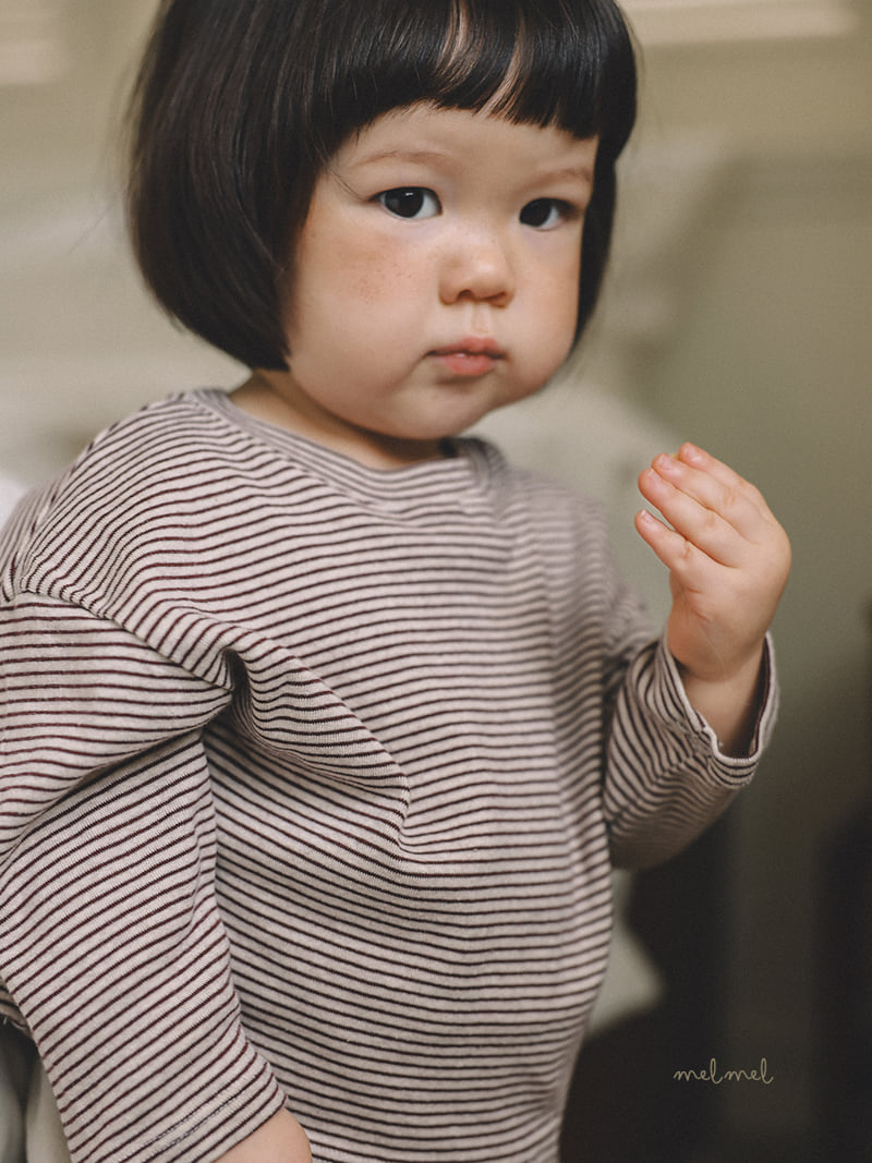 Melmel - Korean Children Fashion - #prettylittlegirls - Stripe Tee - 5