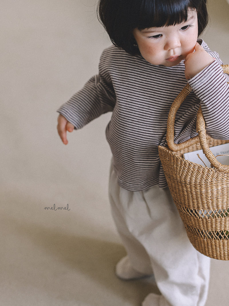 Melmel - Korean Children Fashion - #stylishchildhood - Stripe Tee - 8
