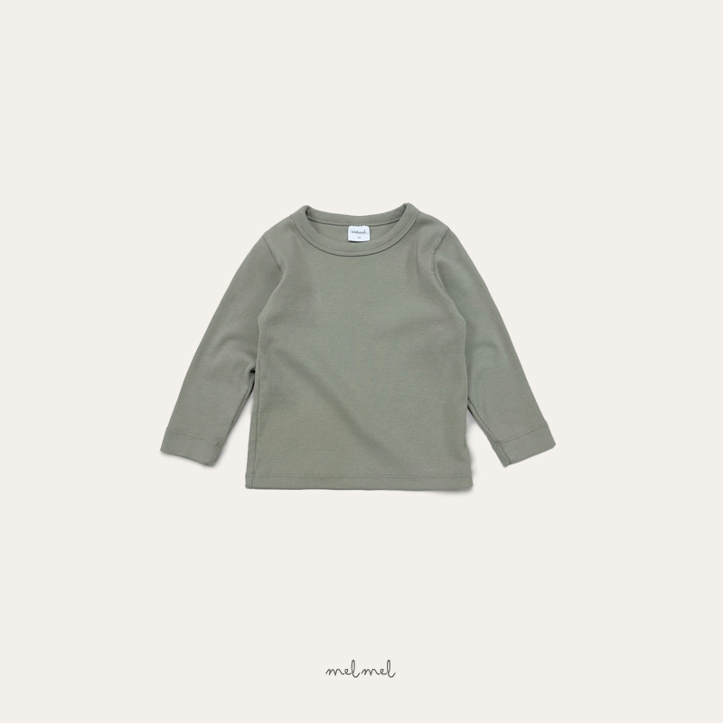 Melmel - Korean Children Fashion - #prettylittlegirls - Ribbed Tee - 4