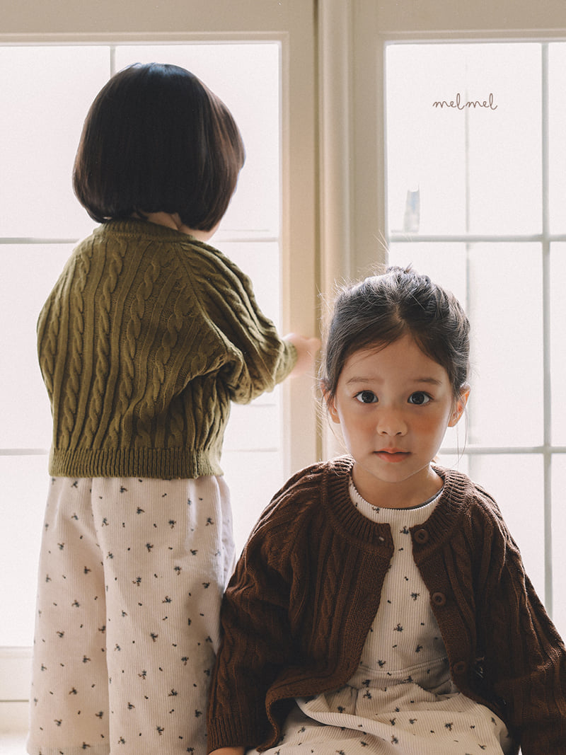 Melmel - Korean Children Fashion - #todddlerfashion - Printed Corduroy Pants