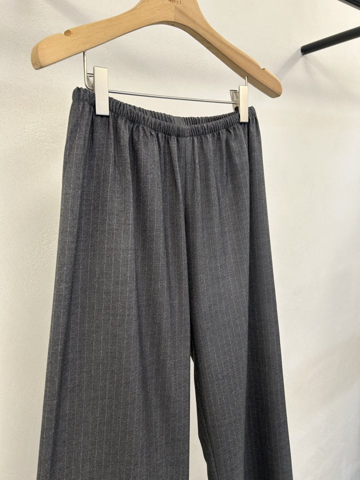 Merry J - Korean Women Fashion - #restrostyle - Smoky Stripe Pants - 6