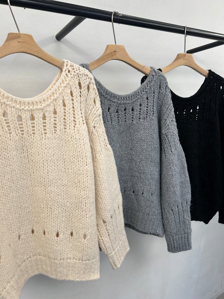 Merry J - Korean Women Fashion - #restrostyle - Mauve Day Knit - 2