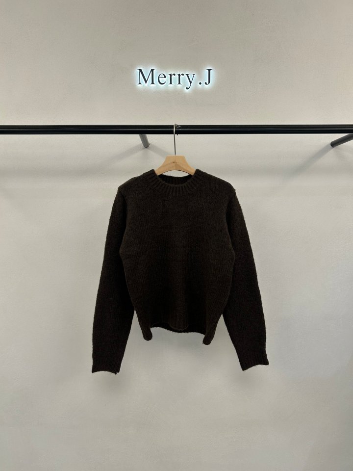 Merry J - Korean Women Fashion - #romanticstyle - Fog Wool Knit - 5