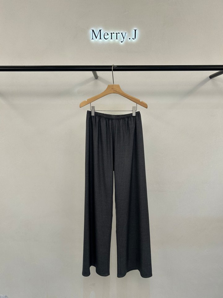 Merry J - Korean Women Fashion - #vintageinspired - Smoky Stripe Pants - 3
