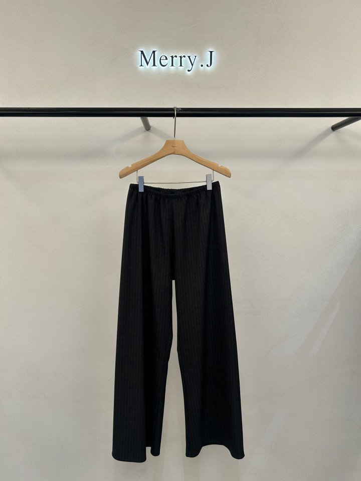 Merry J - Korean Women Fashion - #vintageinspired - Smoky Stripe Pants - 4