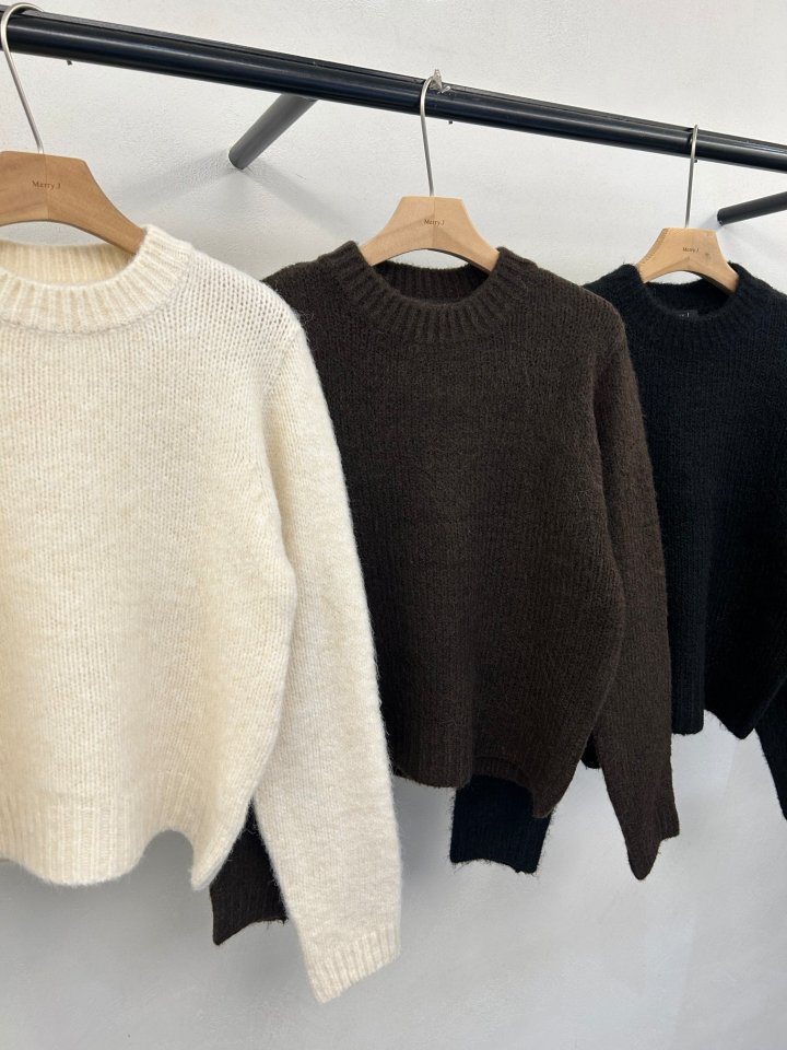 Merry J - Korean Women Fashion - #vintagekidsstyle - Fog Wool Knit - 2