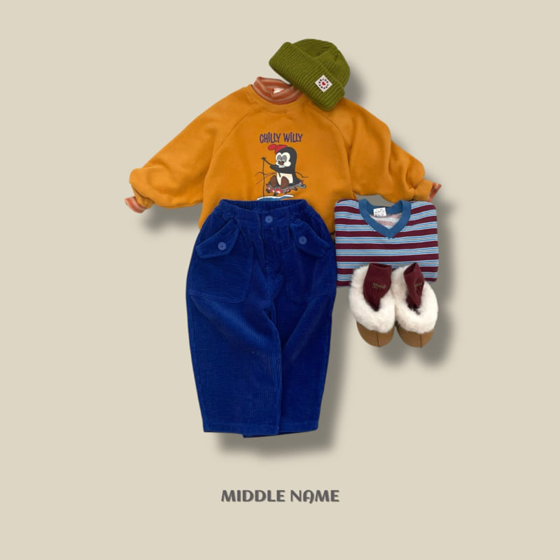 Middle Name - Korean Children Fashion - #Kfashion4kids - Stripe Half Turtleneck Tee - 10