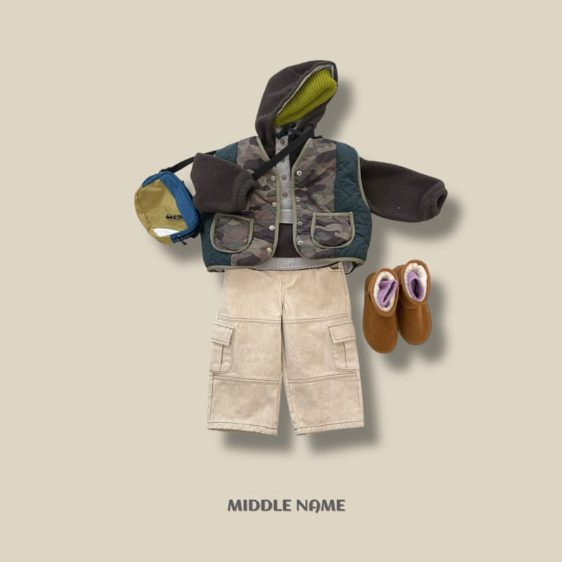 Middle Name - Korean Children Fashion - #Kfashion4kids - Camo Reversible Vest - 5