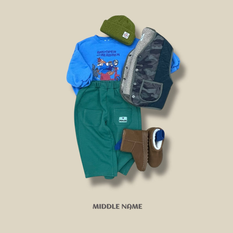 Middle Name - Korean Children Fashion - #Kfashion4kids - Pig Pocket Wide Pants - 12