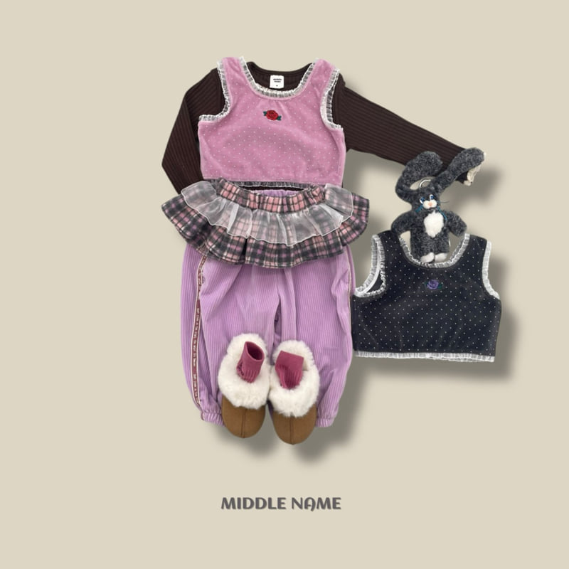 Middle Name - Korean Children Fashion - #childofig - Winter Tape Pants - 5