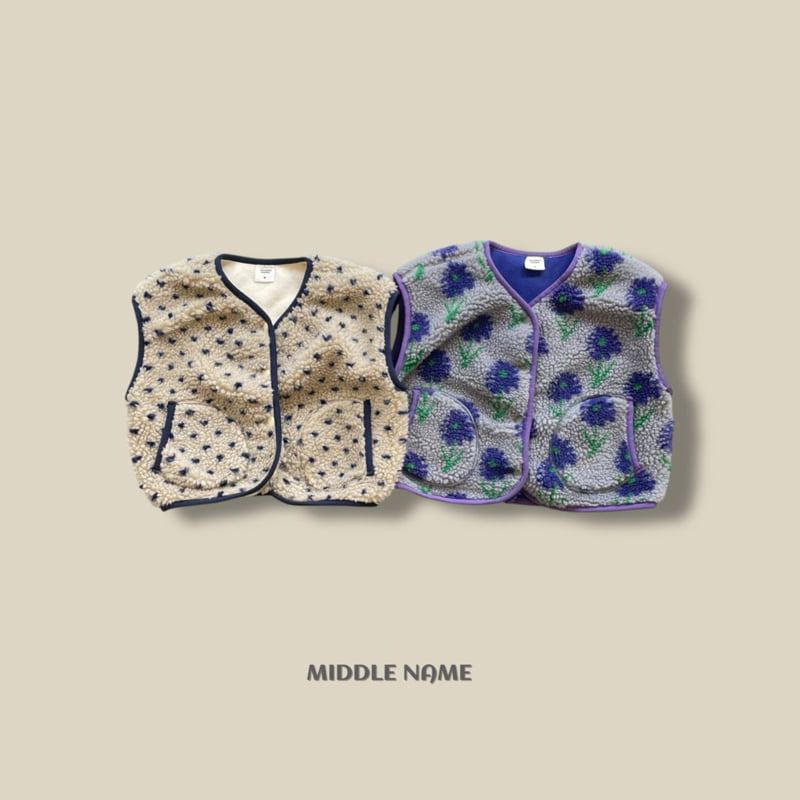 Middle Name - Korean Children Fashion - #childofig - Fleece Vest