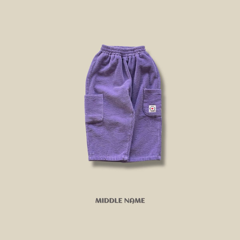 Middle Name - Korean Children Fashion - #childofig - Corduroy Pocket Pants - 3