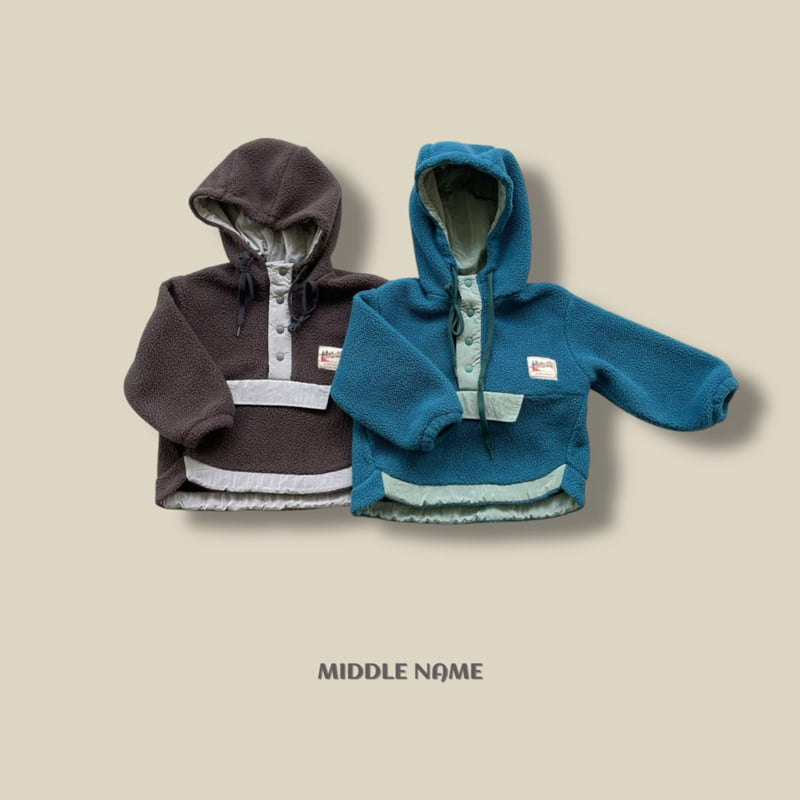Middle Name - Korean Children Fashion - #childofig - Fleece Hood Anorak
