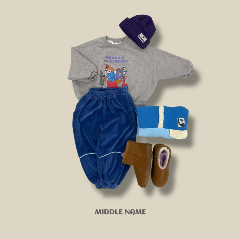 Middle Name - Korean Children Fashion - #childrensboutique - Velour Piping Pants - 9