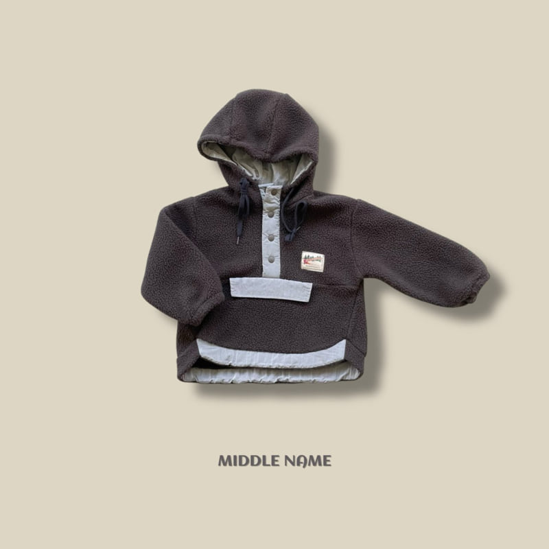 Middle Name - Korean Children Fashion - #childrensboutique - Fleece Hood Anorak - 2