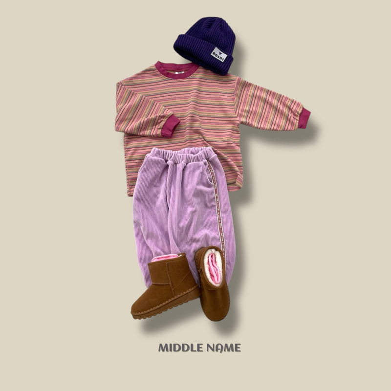 Middle Name - Korean Children Fashion - #designkidswear - Winter Tape Pants - 8