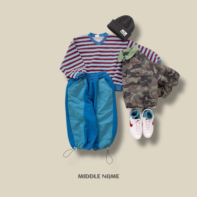 Middle Name - Korean Children Fashion - #designkidswear - Stripe V Sweatshirt - 9
