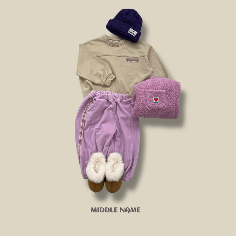 Middle Name - Korean Children Fashion - #discoveringself - Winter Tape Pants - 9