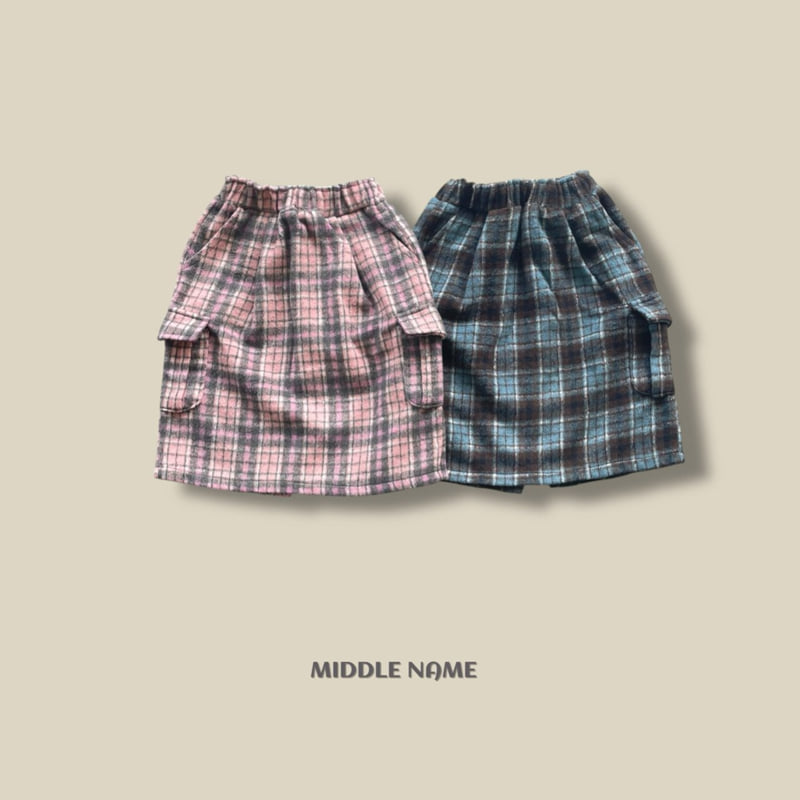 Cargo Check Long Skirt by Middle Name for Child - view 1