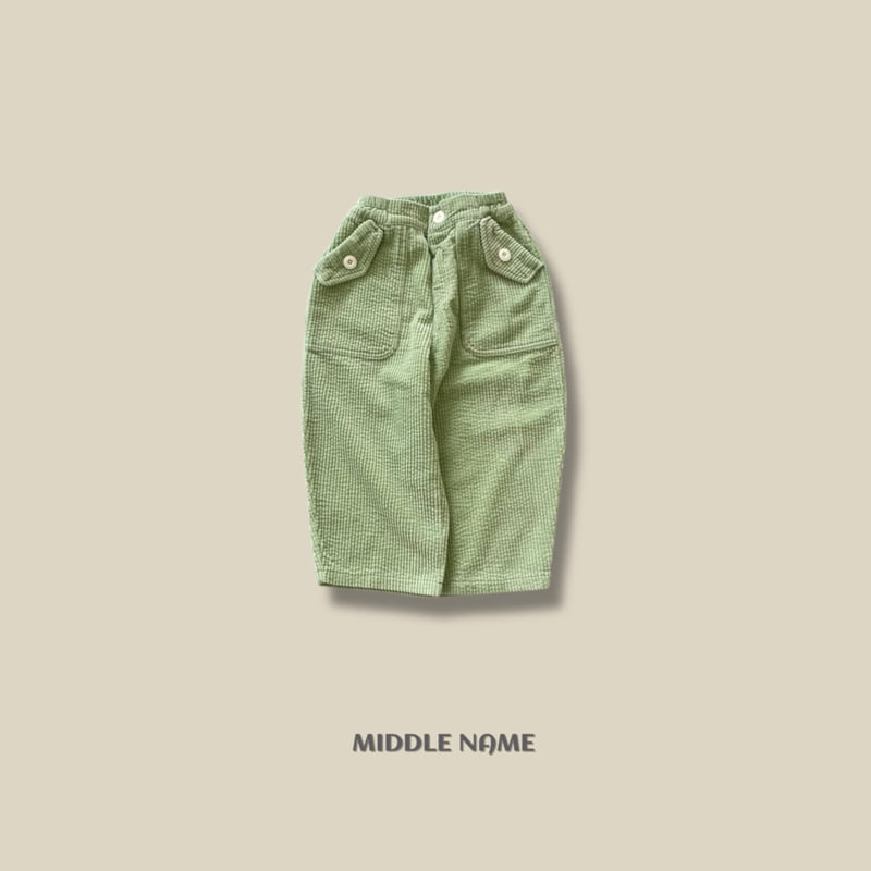 Middle Name - Korean Children Fashion - #discoveringself - Corduroy Pocket Pants - 3
