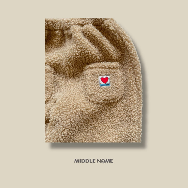 Middle Name - Korean Children Fashion - #discoveringself - Fleece Pocket Patch Pants - 4