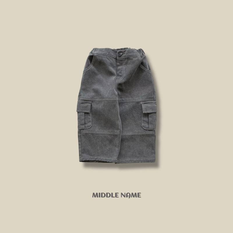 Middle Name - Korean Children Fashion - #fashionkids - Cut Cargo Wide Pants - 3