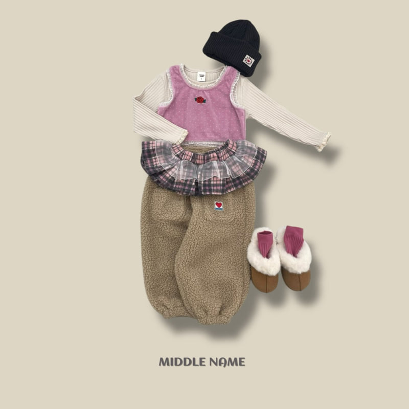Middle Name - Korean Children Fashion - #fashionkids - Rib Lace Tee - 10