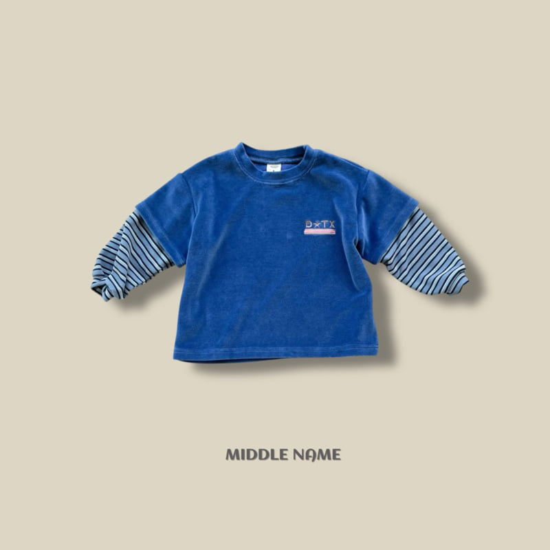 Middle Name - Korean Children Fashion - #fashionkids - Velour Layered Tee - 3