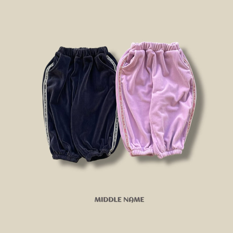 Middle Name - Korean Children Fashion - #kidsshorts - Winter Tape Pants - 11