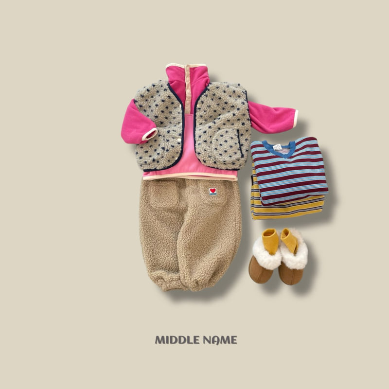 Middle Name - Korean Children Fashion - #kidsshorts - Fleece Vest - 6