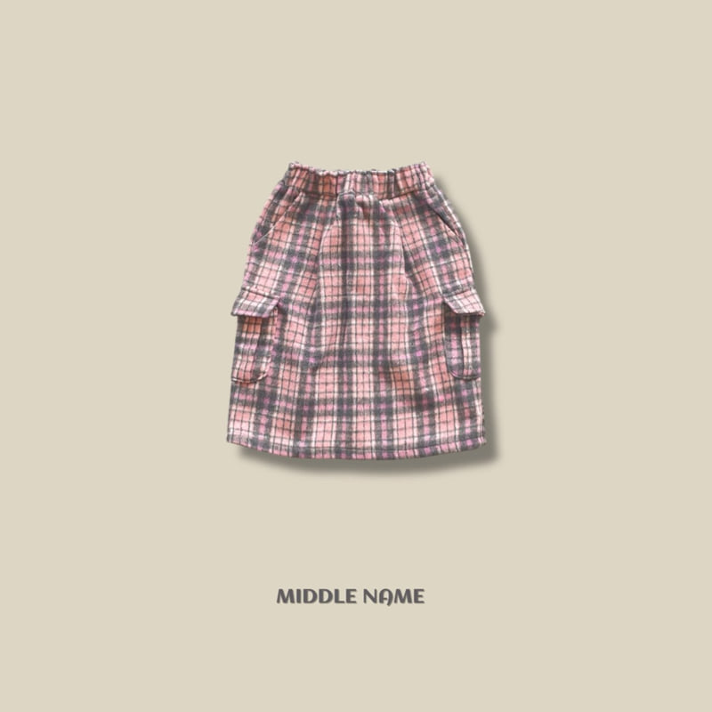 Cargo Check Long Skirt by Middle Name for Child - view 3