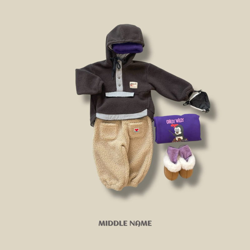 Middle Name - Korean Children Fashion - #kidsshorts - Fleece Hood Anorak - 6