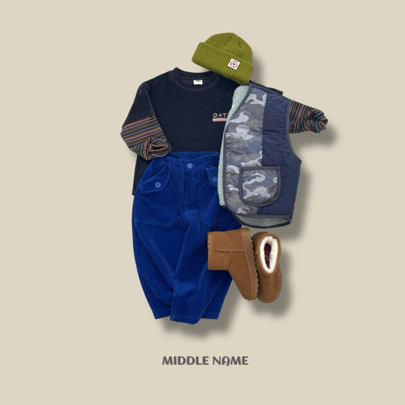 Middle Name - Korean Children Fashion - #fashionkids - Velour Layered Tee - 4