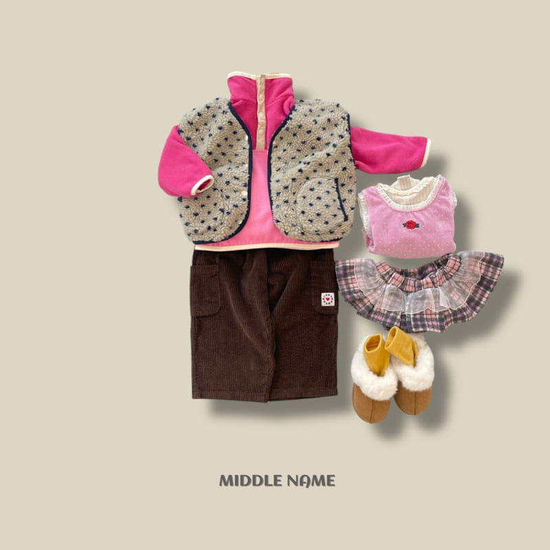 Middle Name - Korean Children Fashion - #kidsstore - Fleece Vest - 7