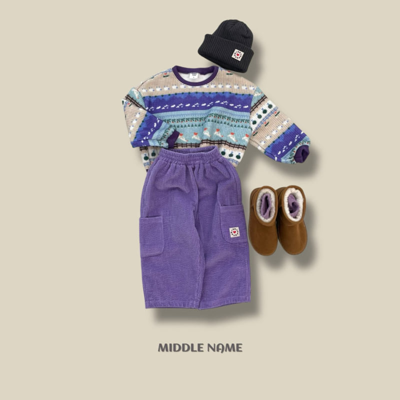 Middle Name - Korean Children Fashion - #kidsstore - Corduroy Pocket Pants - 9
