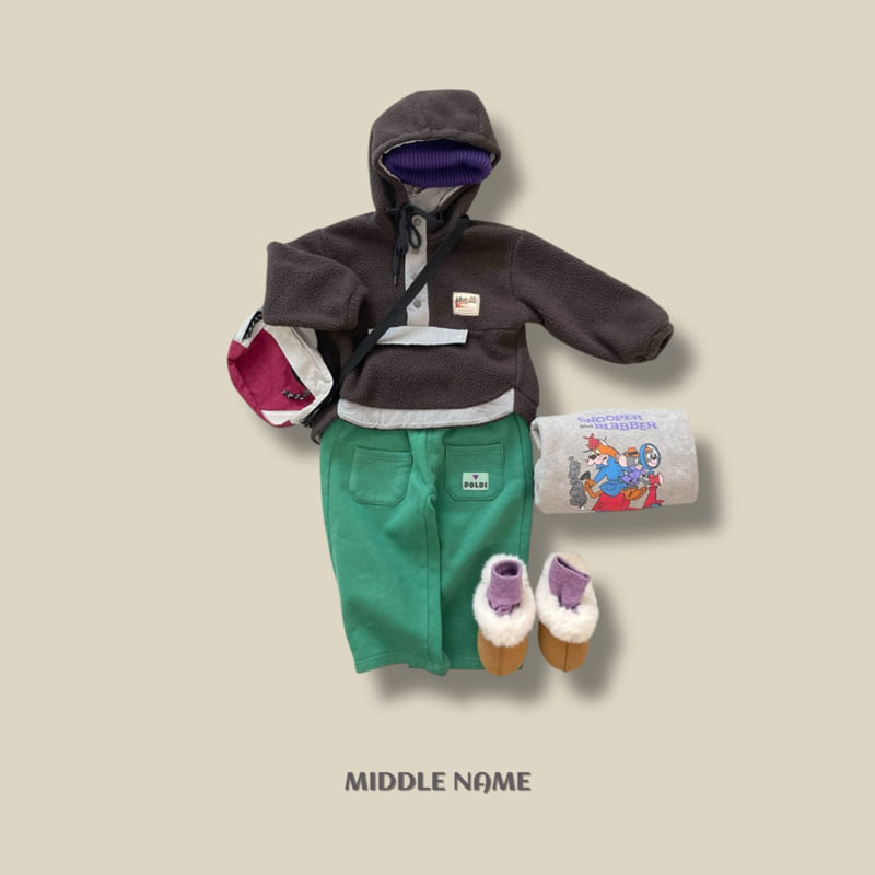 Middle Name - Korean Children Fashion - #kidsstore - Fleece Hood Anorak - 7