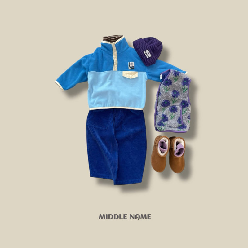 Middle Name - Korean Children Fashion - #kidsstore - Corduroy Pocket Pants - 6