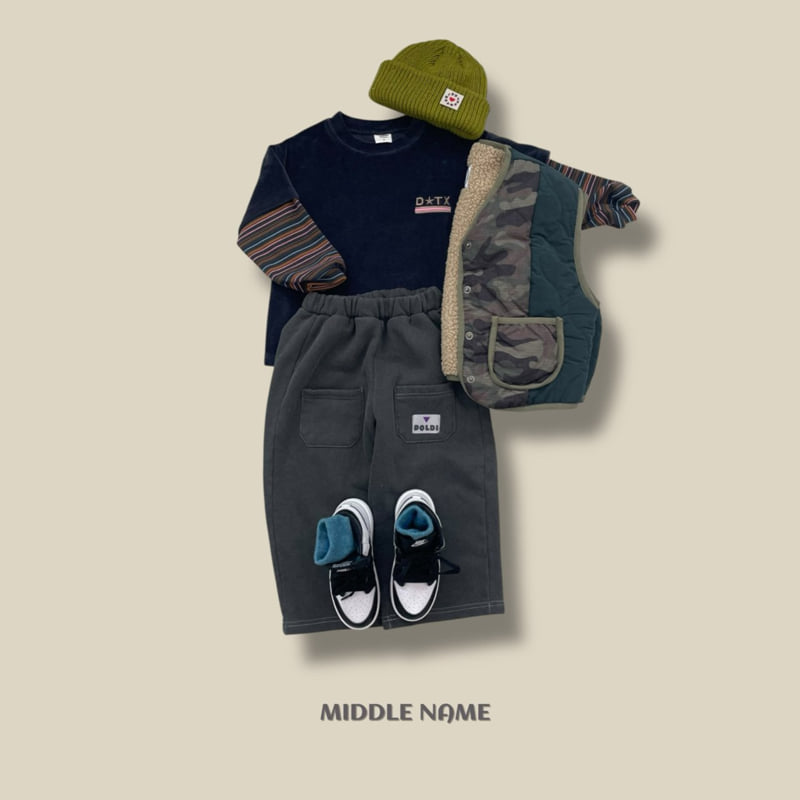Middle Name - Korean Children Fashion - #kidzfashiontrend - Velour Layered Tee - 6
