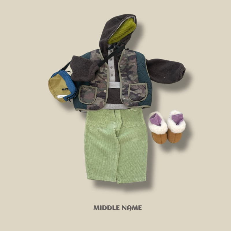 Middle Name - Korean Children Fashion - #littlefashionista - Corduroy Pocket Pants - 9