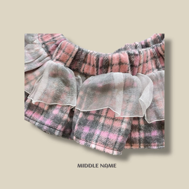 Middle Name - Korean Children Fashion - #magicofchildhood - Check Layered Skirt - 5