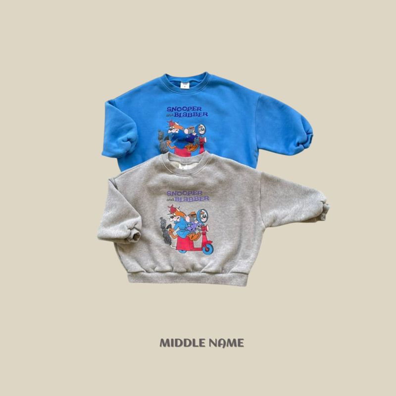 Middle Name - Korean Children Fashion - #magicofchildhood - Detective Sweatshirt